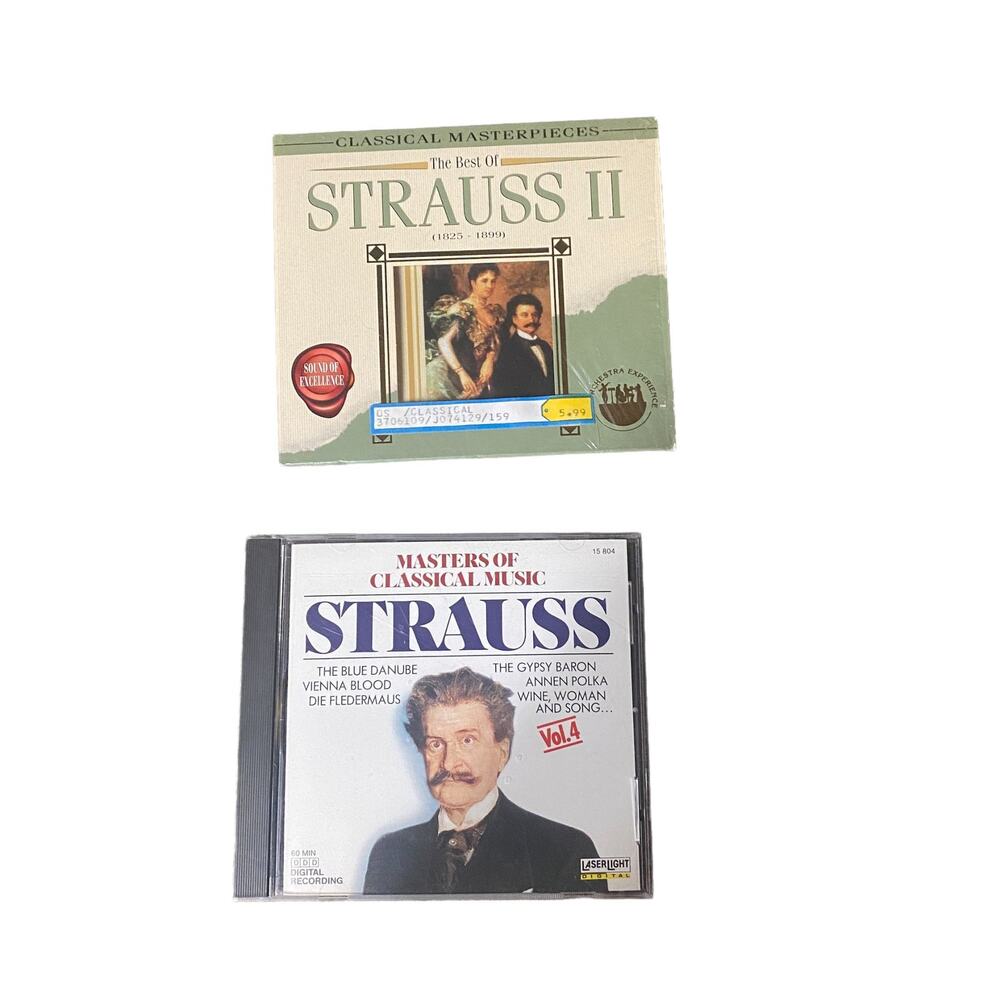Strauss Lot of 2 The Best Of Masters of Classical Music CDs